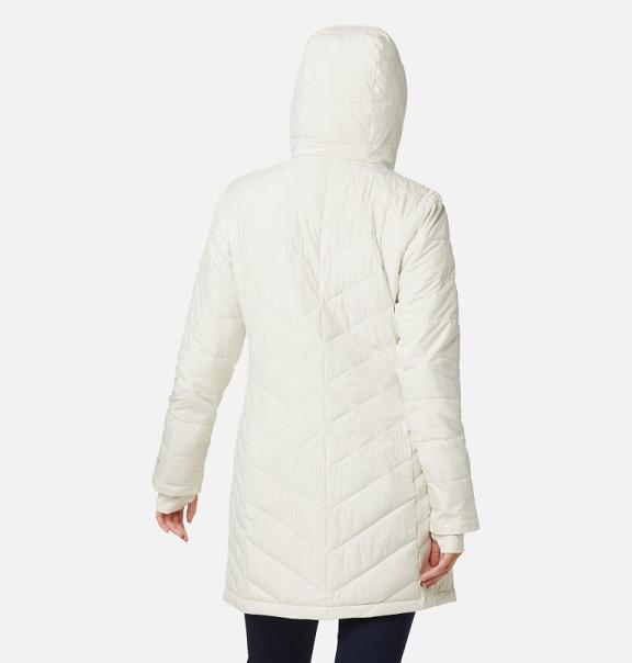 Columbia Heavenly Hooded Jacket White For Women's NZ51083 New Zealand